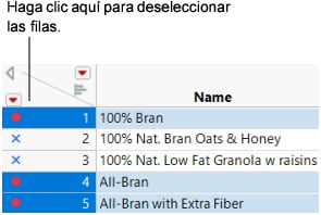 Deselecting Rows