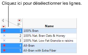 Deselecting Rows