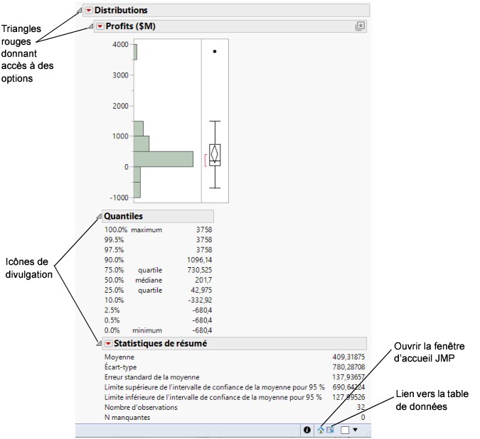 Distribution Report Window on Windows