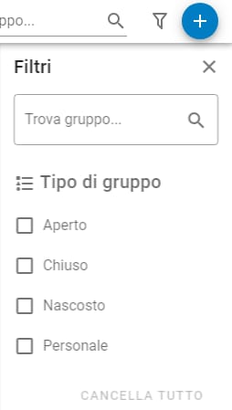 Filter Options on Groups