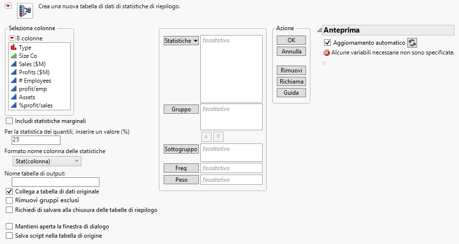 Completed Summary Window