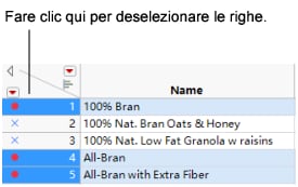 Deselecting Rows