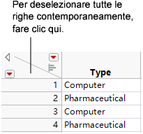 Deselecting Rows