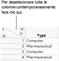 Deselecting Columns