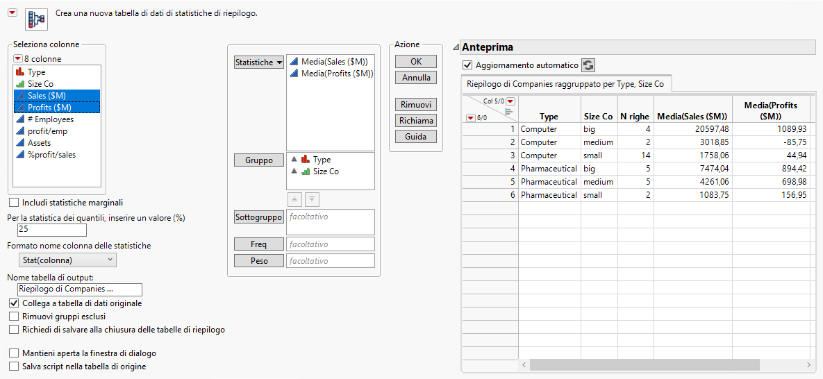 Completed Summary Window