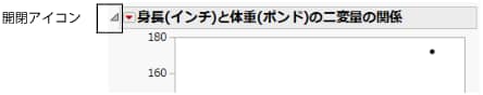 一番上の開閉アイコン