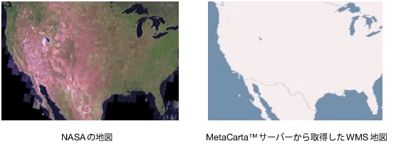 NASAやWMSの地図