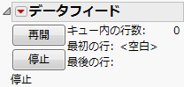 データフィード: キューに0個の行