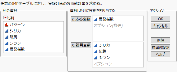 「計画の評価」起動ウィンドウ