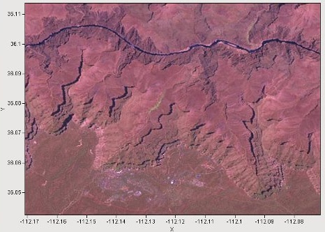 NASAサーバーの地図でコロラドにズームインしたところ