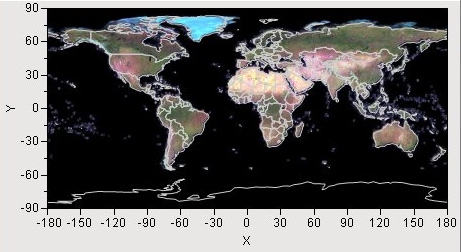 NASAサーバーの地図の例