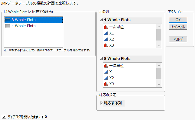 設定後の起動ウィンドウ