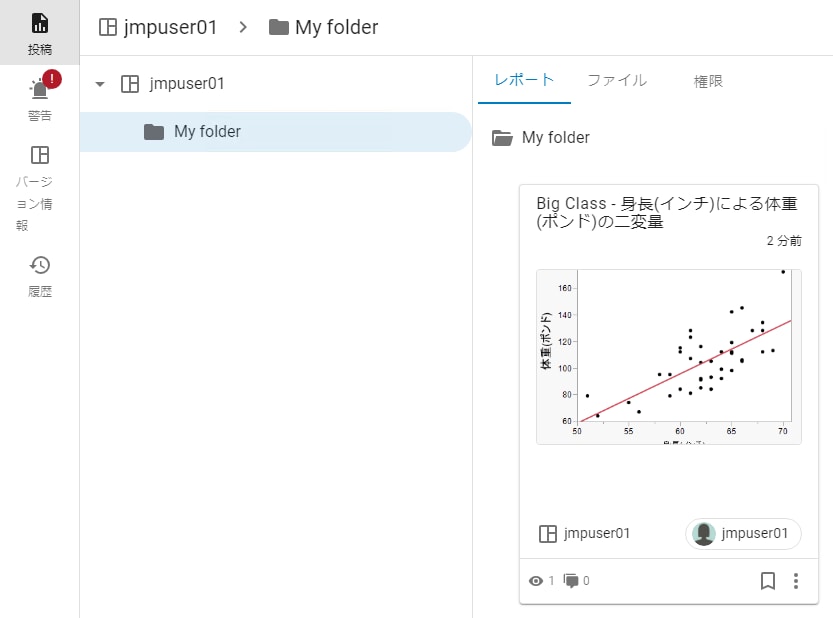 Report in a Space and Folder (Grid Format)