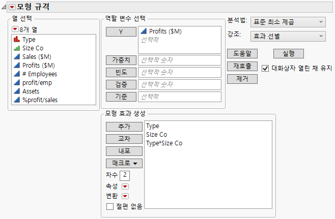 Completed Fit Model Window