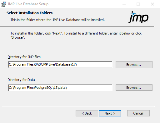 Specify Installation Folders Specify Installation Folders