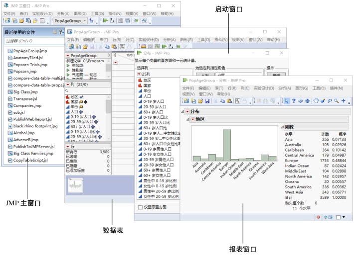 Anatomy of a Typical JMP Session on Windows