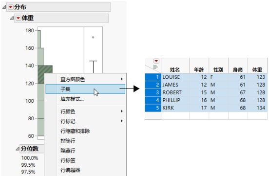 Creating a Subset Data Table from a Report