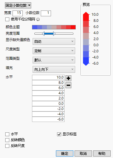 Gradient Settings Window