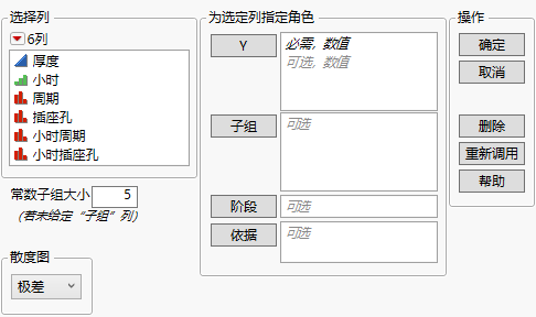 Launch Window for Variable Control Charts