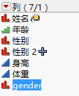 Selecting the gender Column