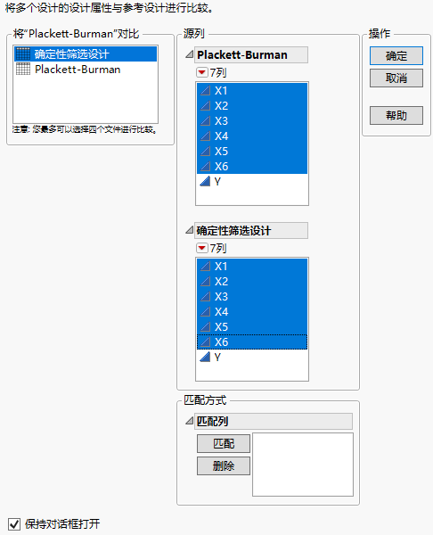 Launch Window with Matched Columns