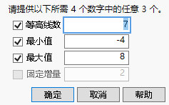 The Contour Specification Window